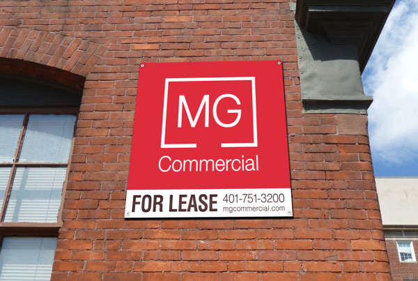 MG Commercial Real Estate for Lease Signage