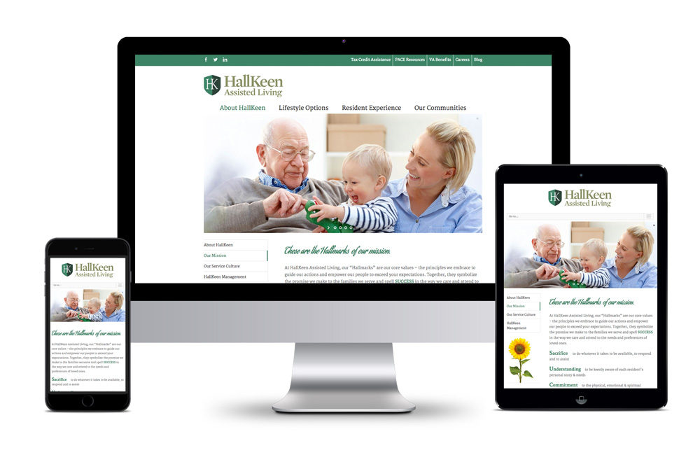 HallKeen Assisted Living Website